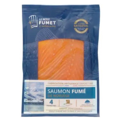 LE PETIT FUMET Saumon Norvégien fumé 4 tranches - 120g