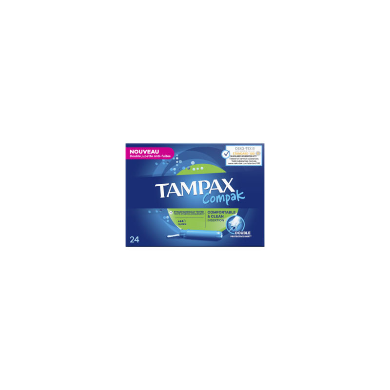 TAMPAX Tampons compak applicateur Super - x24