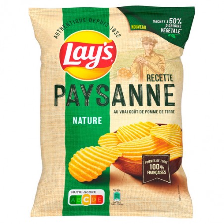 Chips paysannes natures - 155g