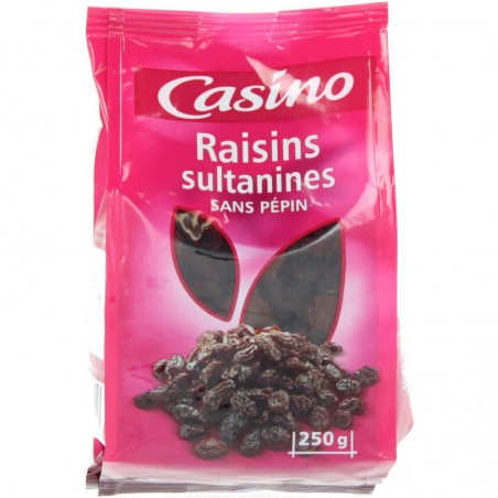 Raisins secs sultanines 250g F. secs Casino