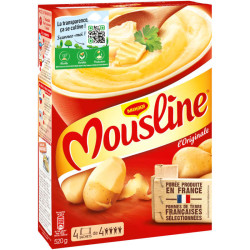 MOUSLINE Purée de pomme de terre nature - 4x130g