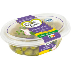 CROC' FRAIS Olive entières cassées à l'ail - 250g