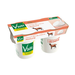 VRAI Yaourt Chèvre Nature Bio - 2x125g