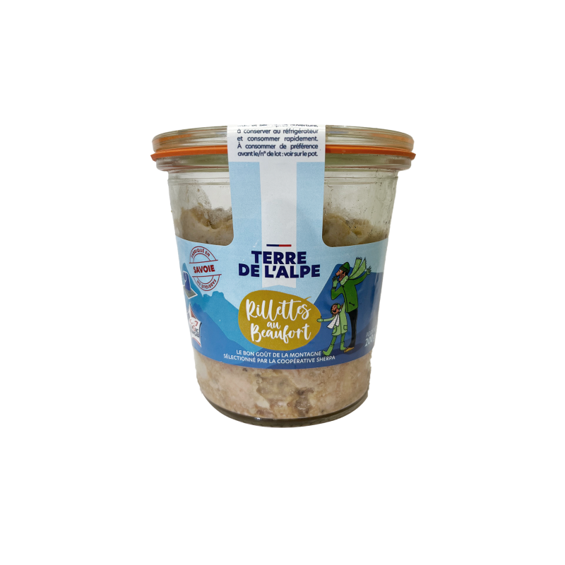 TERRE DE L'ALPE Rilettes au Beaufort  - 200g