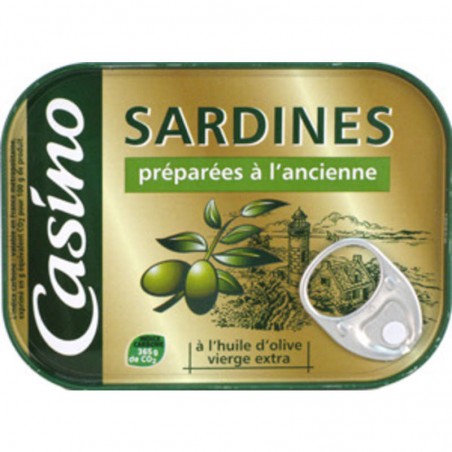 Sardines à l'ancienne huile olive vierge - 135g