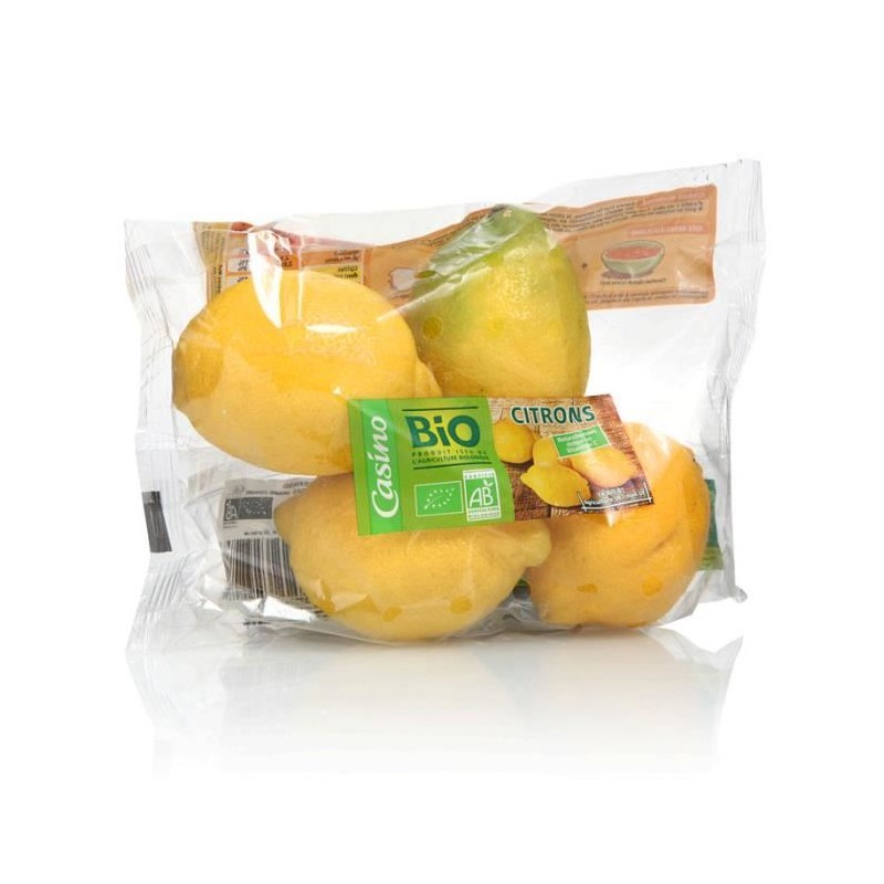 CASINO BIO Citron Jaune Bio - ESPAGNE Cat2 - 500g 500g