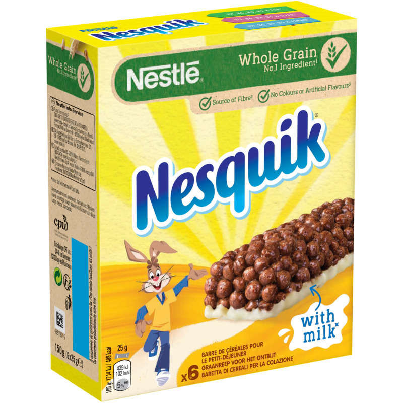 NESQUIK Barre Céréales x6 - 150g