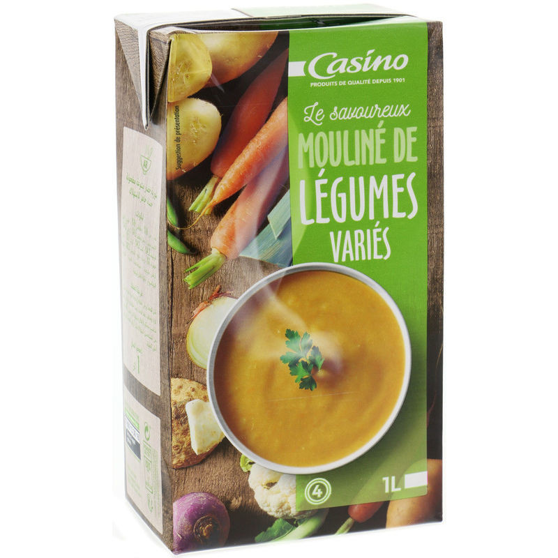 CASINO Mouliné de légumes variés - 1L