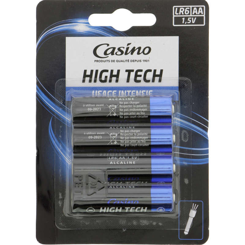 CASINO Piles LR6 High Tech - x4