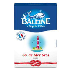 LA BALEINE Gros sel de mer iodé - 1Kg