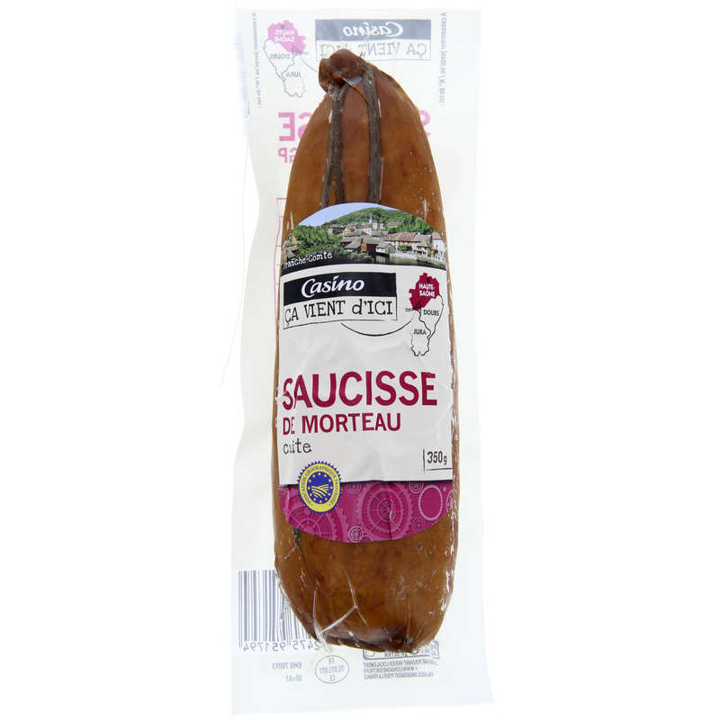 CASINO Saucisse de Morteau cuite IGP - 350g