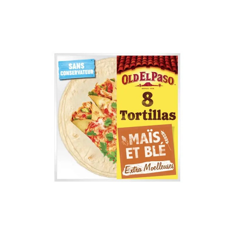 OLD EL PASO Tortillas de Maïs Souples x8 - 335g