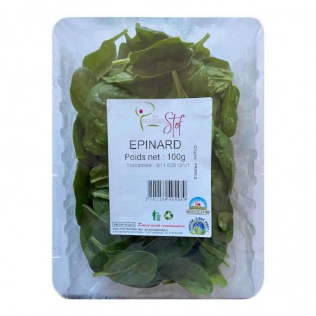 Salade jeunes pousses épinard - FRANCE Cat1 - 100g