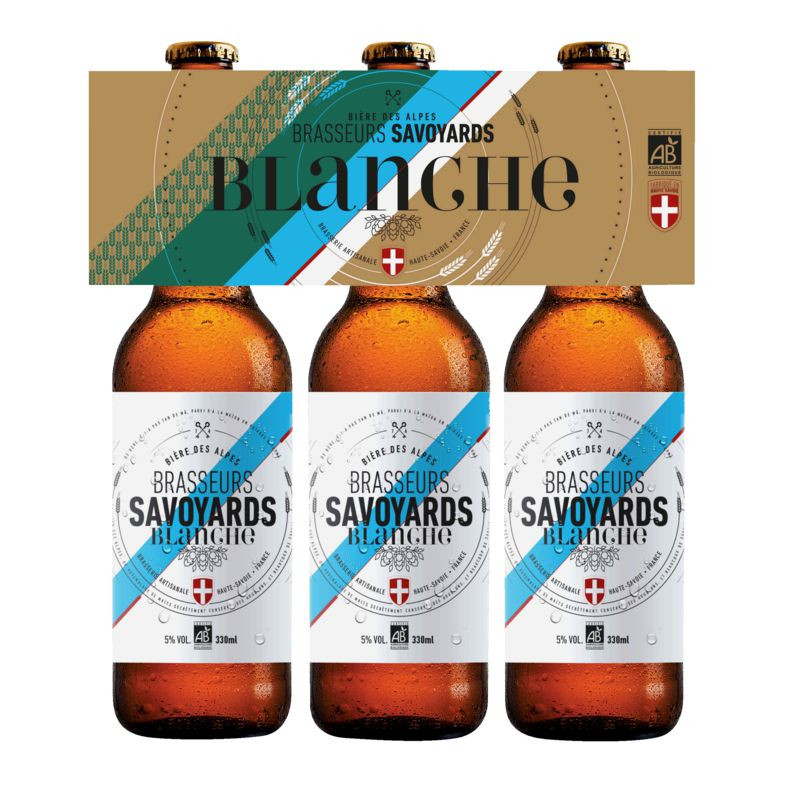 Brasseurs Savoyards Bière Blanche 5° Bio - 3x33cl