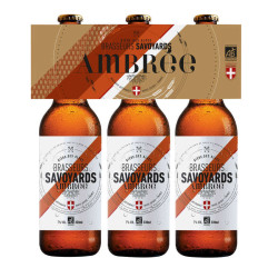 Brasseurs Savoyards Bière Ambre 7° Bio - 3x33cl