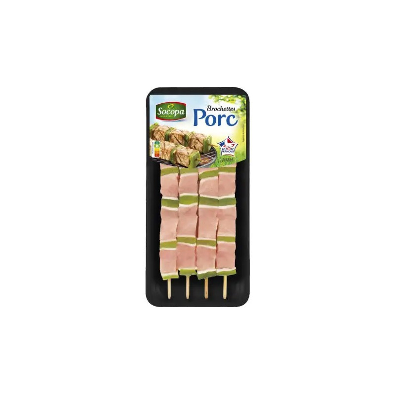 Brochettes de porc x4 - 400g