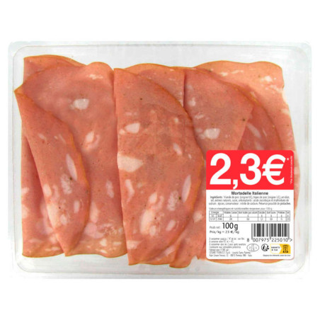 Neutre Coupe Mortadelle Italienne 100 g