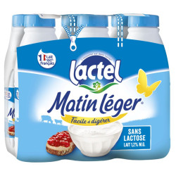 MATIN LEGER Lait demi-écrémé - 6x1L
