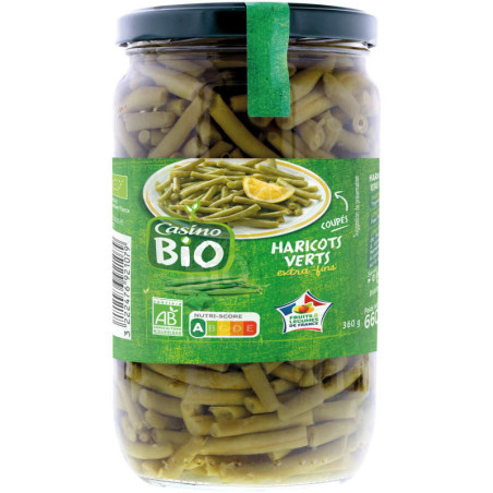 Casino Bio Haricots Verts Extra fins 660g