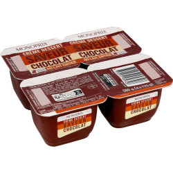Monoprix Crème Dessert Saveur Chocolat 4x125g