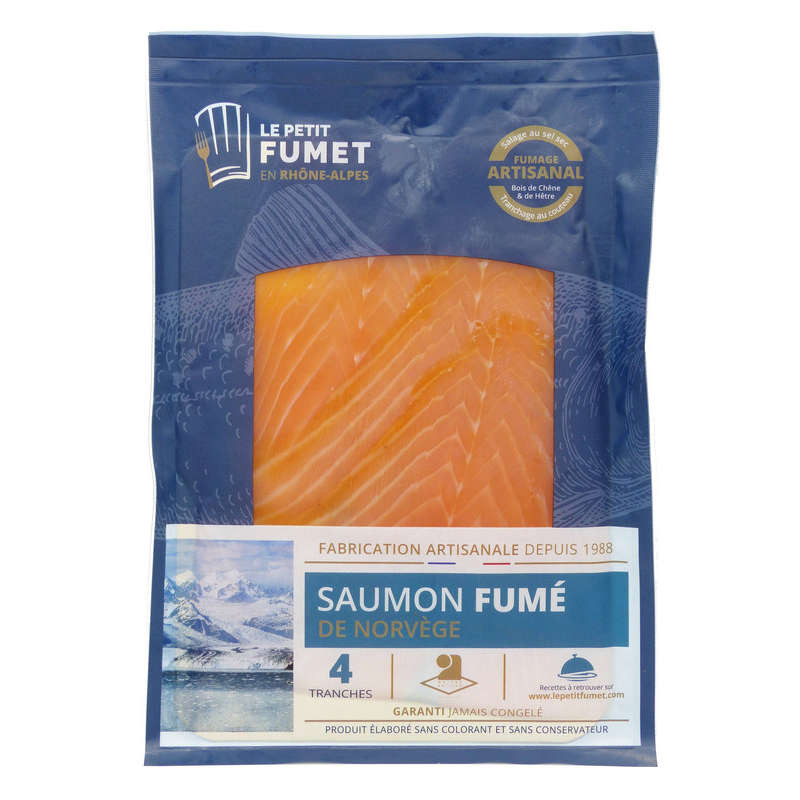 Saumon Norvégien fumé 120g - 4 tranches