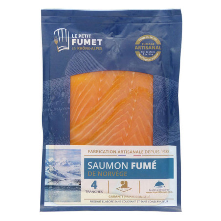 Saumon Norvégien fumé 120g - 4 tranches