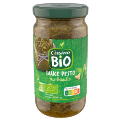 Casino Bio Sauce au pesto - Basilic - Biologique - 190g