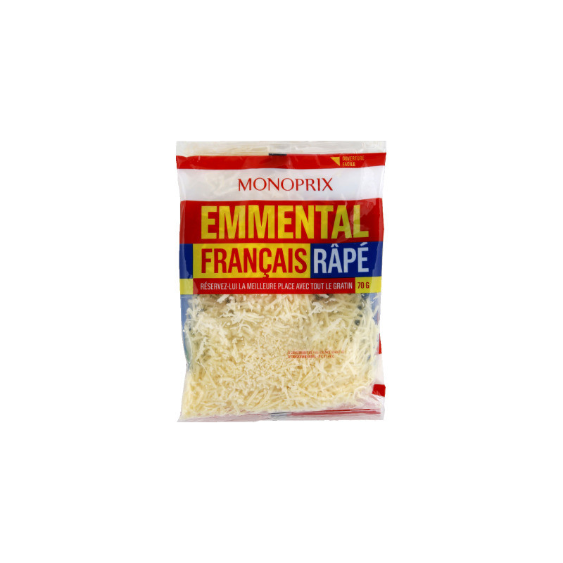 Monoprix Emmental français râpé 3x70g