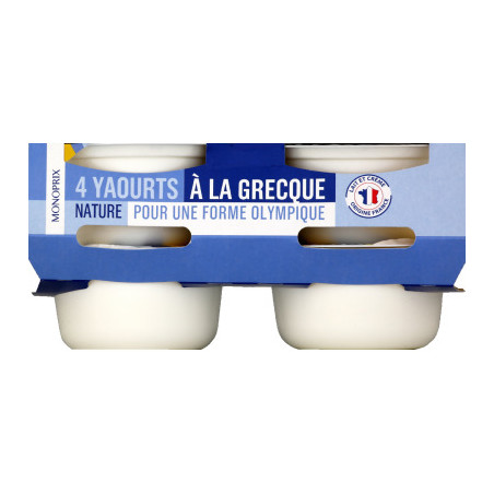 Monoprix Yaourt à la grecque 4x150g