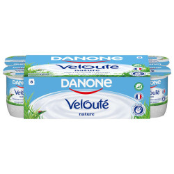 Danone Velouté Yaourt Brassé Nature 8x125g