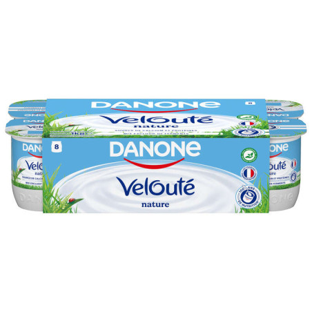 Danone Velouté Yaourt Brassé Nature 8x125g