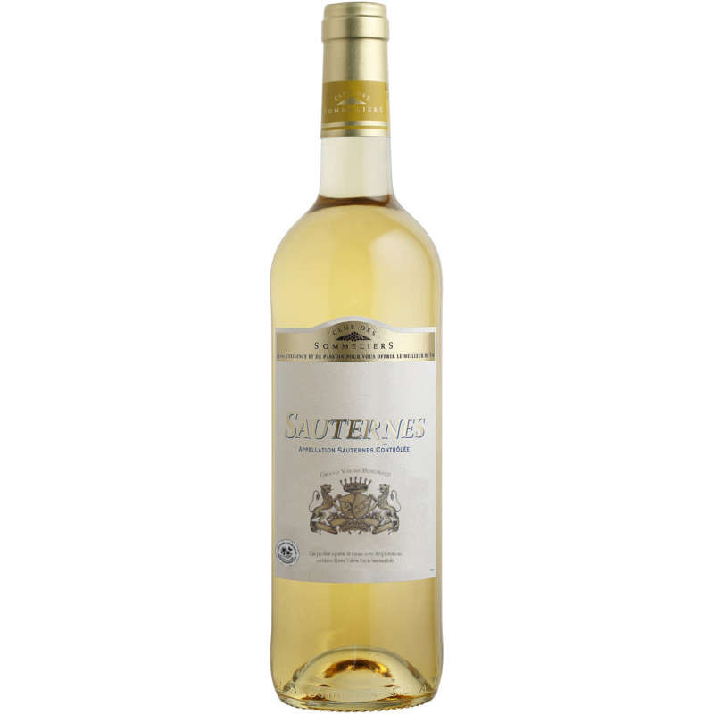 Club des sommeliers sauternes bordeaux vin blanc 75cl