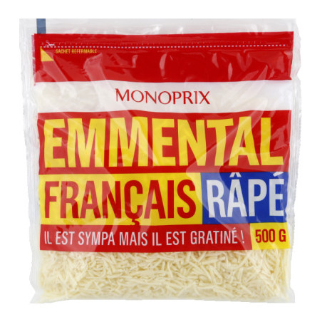 Monoprix Emmental Râpé 500g