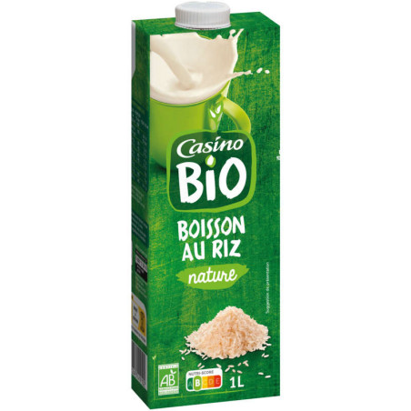 Casino Bio Boisson au riz - Nature - Biologique - 1l