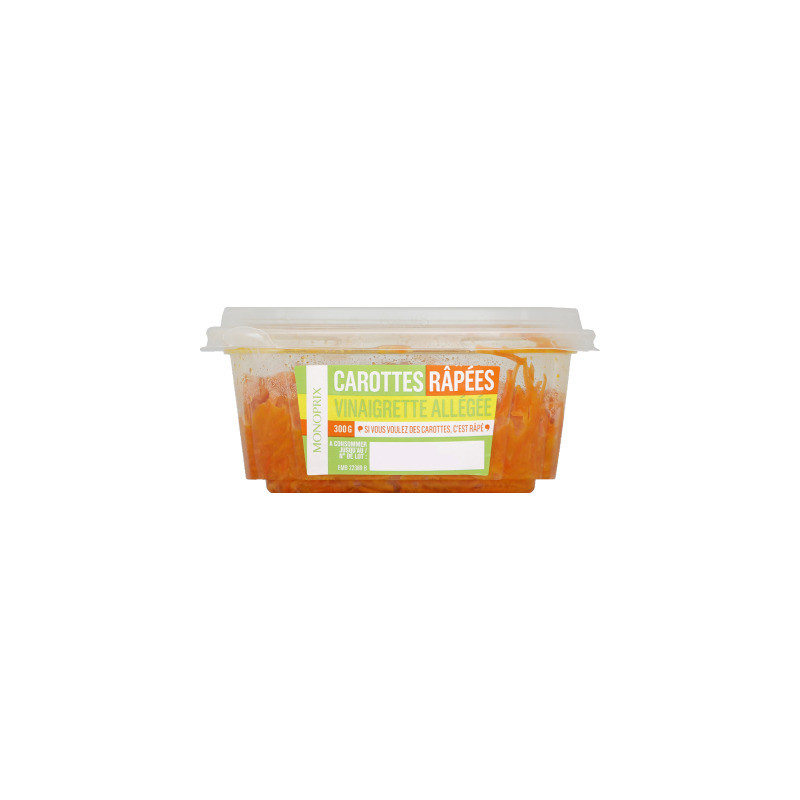 Monoprix Carotte râpées Vinaigrette Allégée 300g
