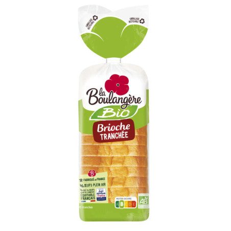 La Boulangère Brioche tranchée Bio 400g