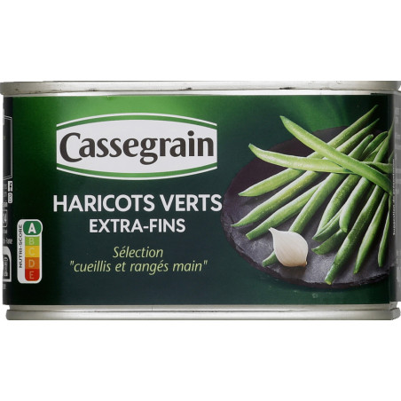 Haricots verts cueillis à la main