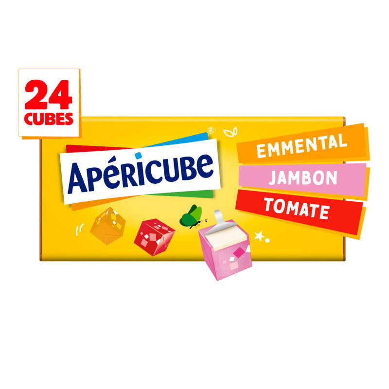 Apéricube fromage fondu apéritif panier de campagne 24 cubes 125g