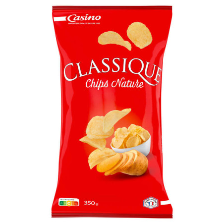 Casino Chips - Nature - Sans huile de palme - 350g