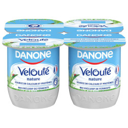 Danone Velouté Yaourt Brassé Nature 4x125g