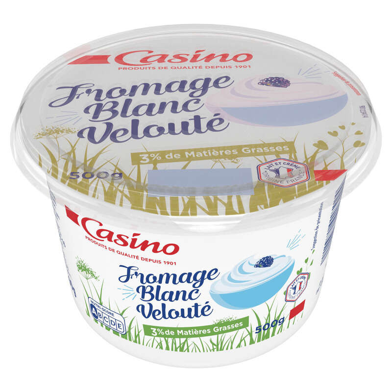 Casino Fromage blanc velouté - 3% m.g. - 1 pot - 500g