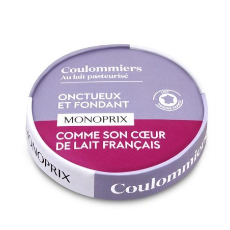Monoprix Coulommiers au lait pasteurisé 350g