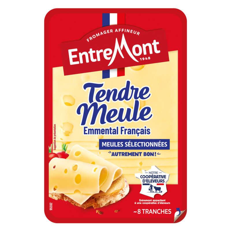 Entremont Tendre Meule emmental français 29% mg en tranche 150g