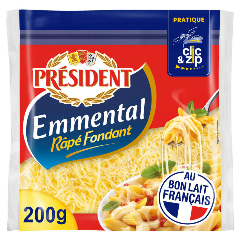 Président Emmental Râpé Fondant 200g