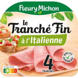 Fleury Michon Le Tranché Fin Jambon à l'Italienne x4 120g