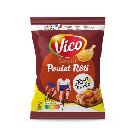 Vico Chips Saveur Poulet Rôti 125g