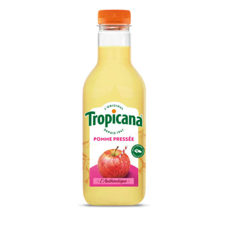 Tropicana Jus Frais de Pomme Pressée la Bouteille de 90cl
