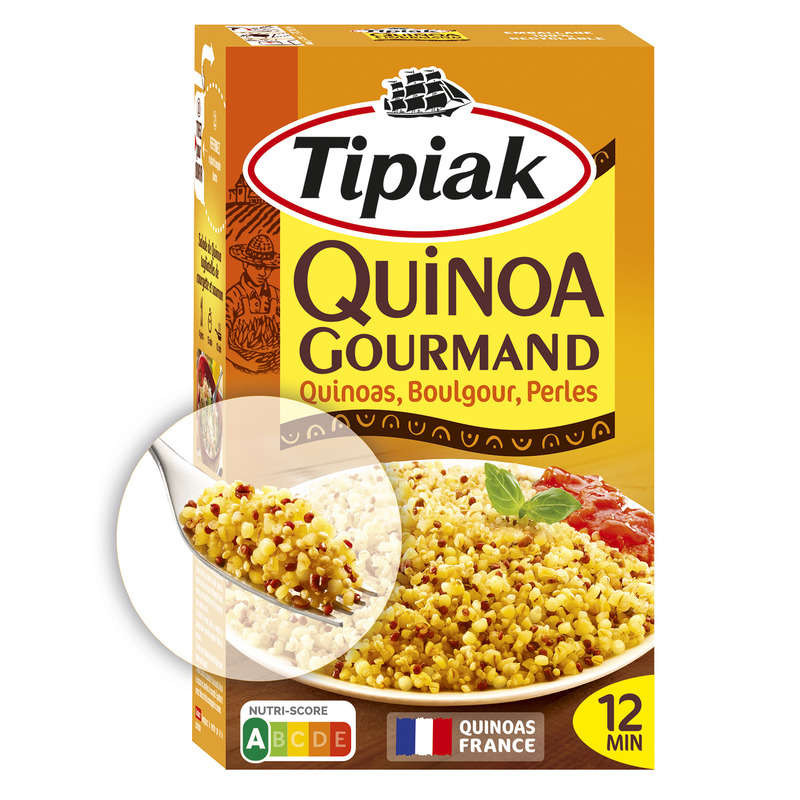 Tipiak Quinoa Gourmand 3 Quinoas & Blé Tendre 400g