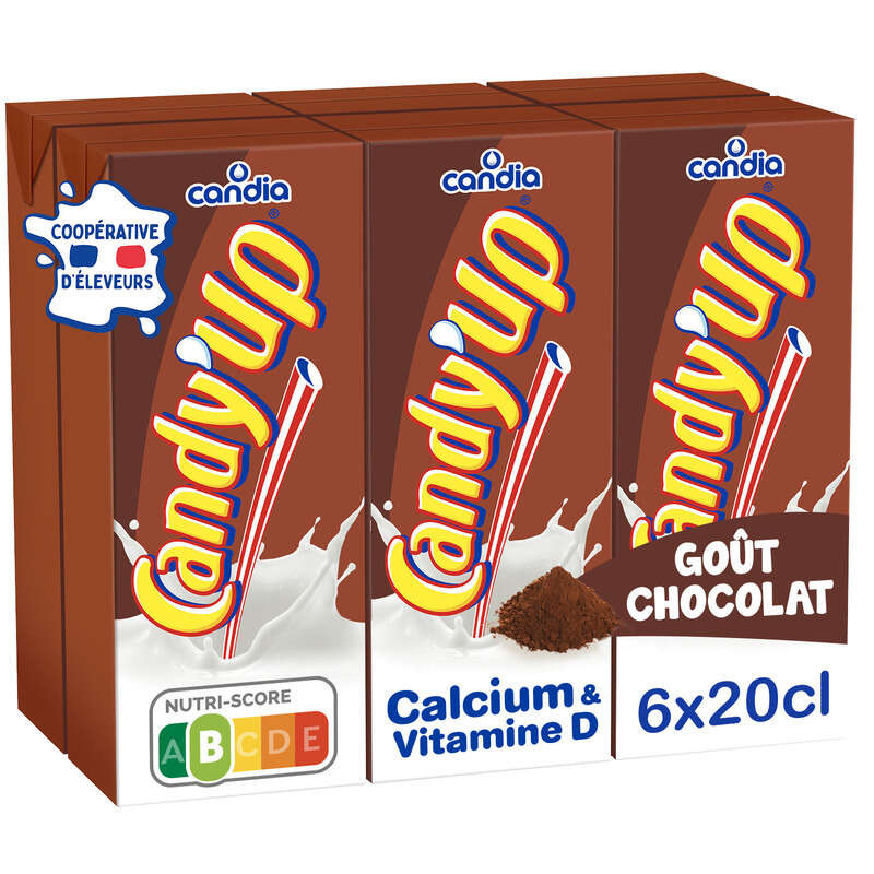 Candia Candy'up Lait Chocolatée Le Pack De 6x20cl
