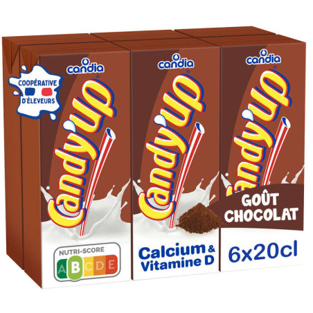 Candia Candy'up Lait Chocolatée Le Pack De 6x20cl